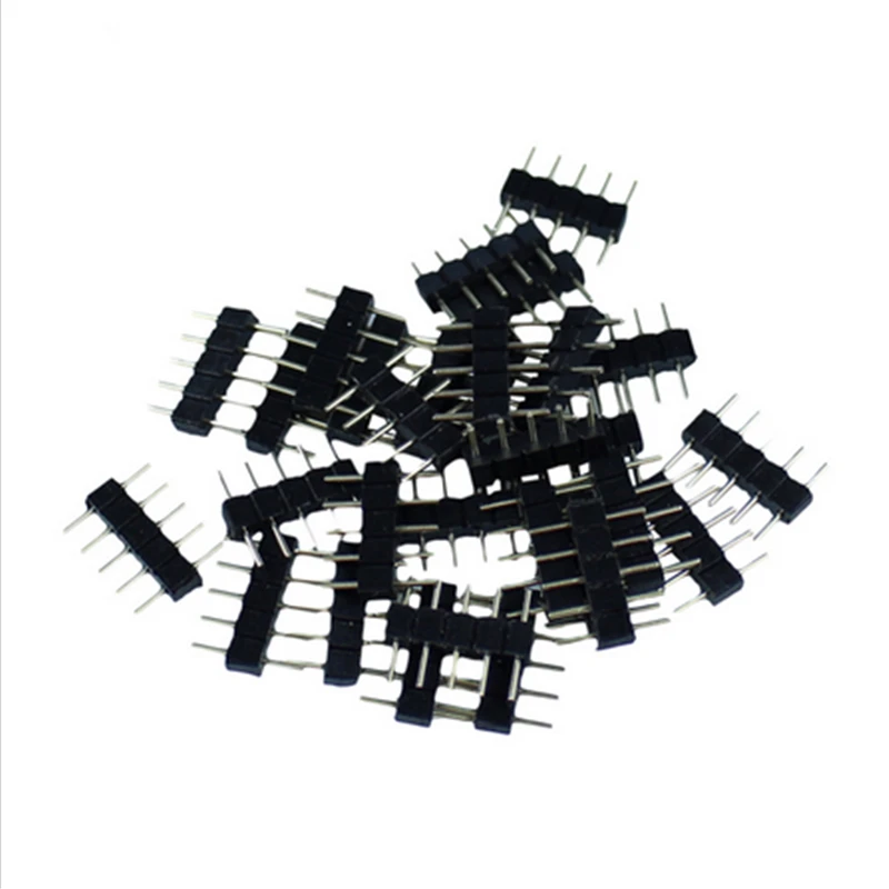 

5pin RGB connector needle male type double 5pin DIY small part for LED RGB 5050 strip 50 pcs/lot