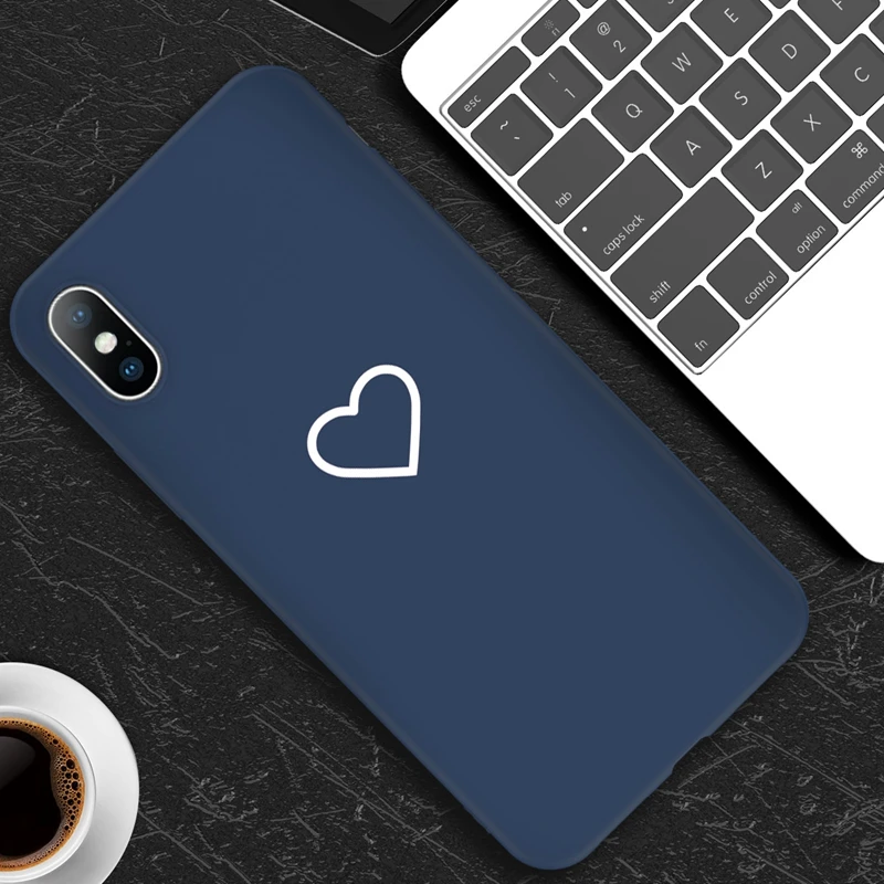 Lovebay Мягкий силиконовый чехол для телефона для пары Apple Iphone 11 Pro Max 8 7 6 6S Plus 5 5S SE XS Max XR X Love Heart TPU задняя крышка