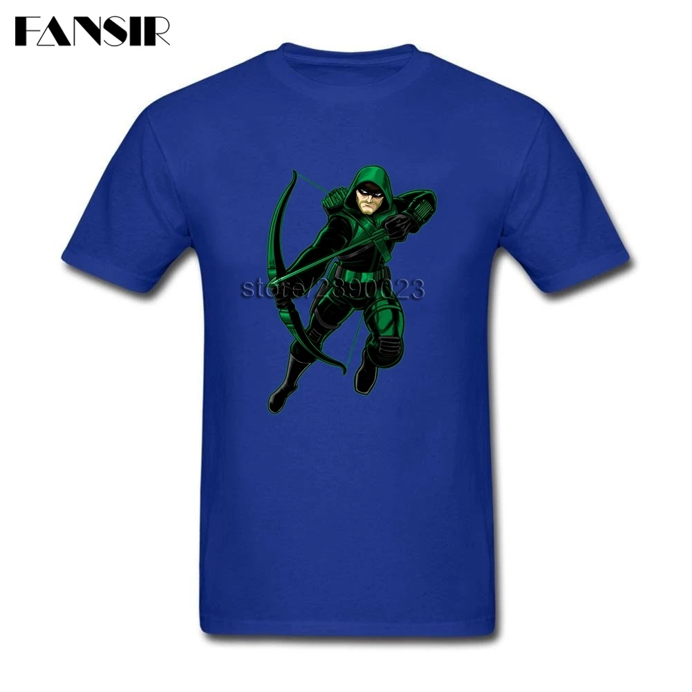 XS-3XL Green Arrow High Quality Shirt Men Custom Cotton Short Sleeve T Family Tops Tee | Мужская одежда