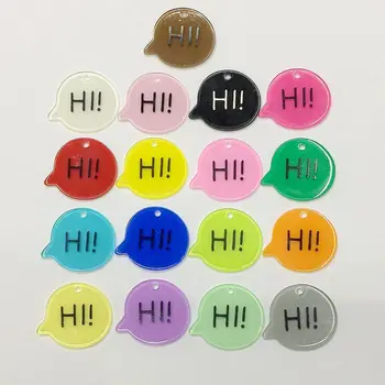 

10pcs/lot 35*30mm Acrylic Charms Colorful Pendents DIY Earrings&necklace free shipping