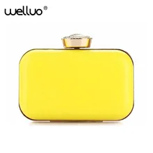 Женская вечерняя сумочка ярких цветов, Дамский клатч, сумочка для невесты, для свадебной вечеринки, сумочка с цепочкой, bolsas mujeres fiesta XA266B