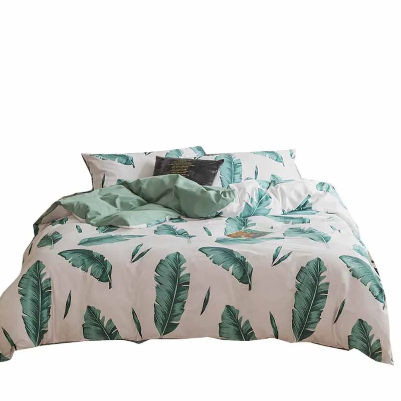 الفواكه النباتات الطازجة الأميرة نوم جميلة مريحة لحاف غطاء أربعة مجموعات على السرير المنزل الغزل الفراش
