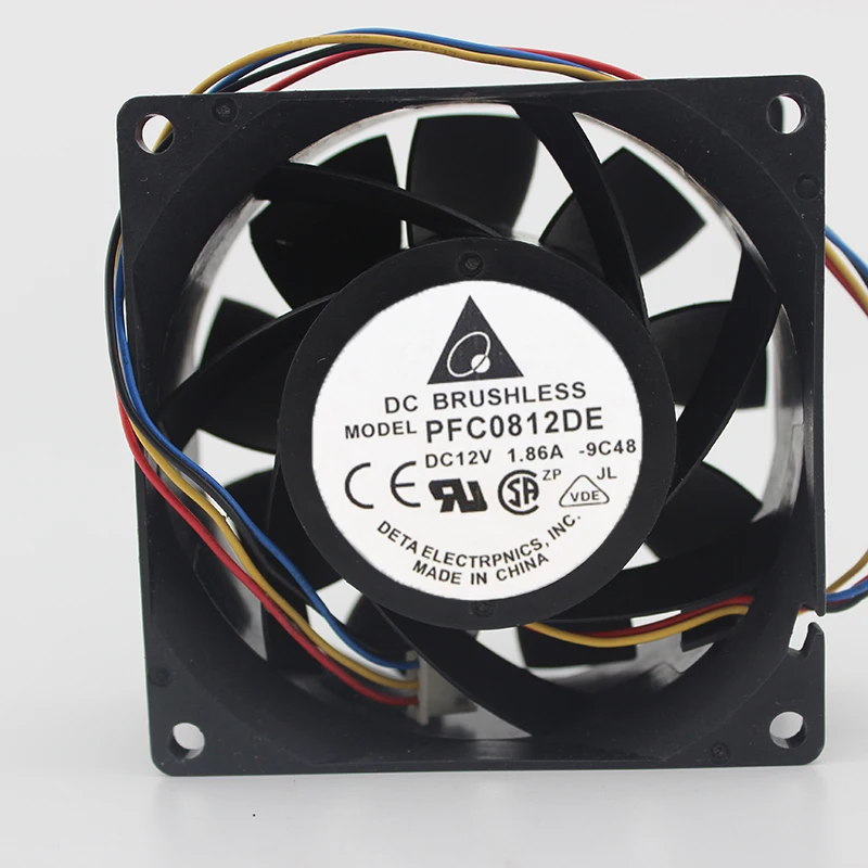Original 8038 8CM server fan four wire PWM control speed 1.86A large