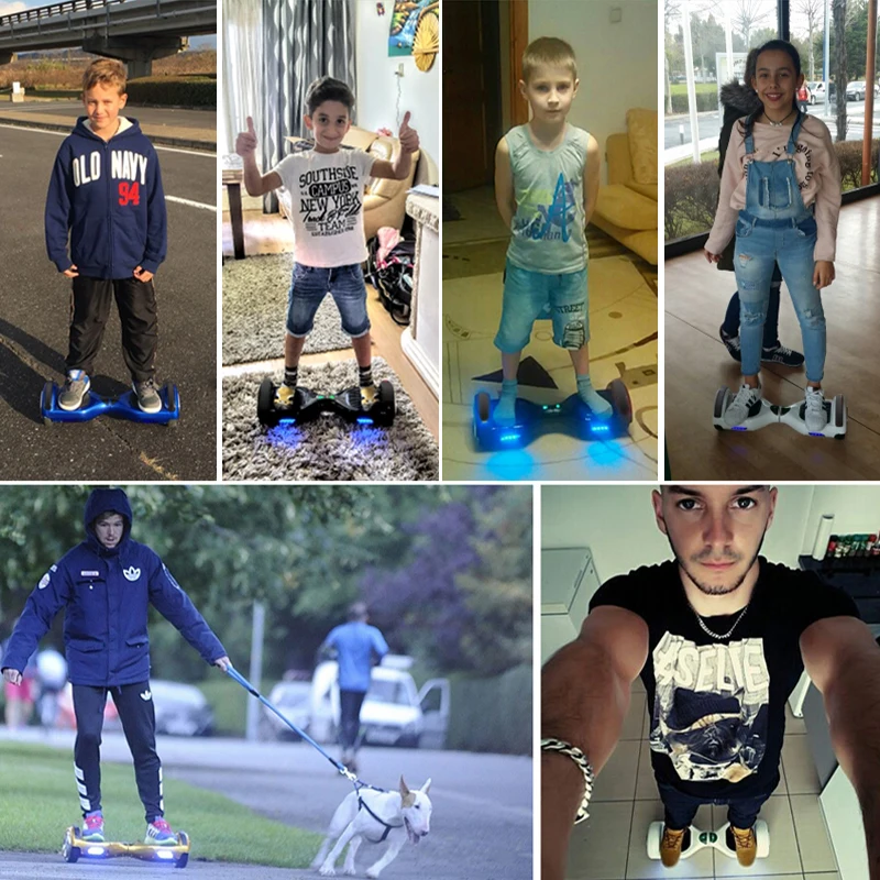 4 colores Hoverboards auto Balance eléctrico Hoverboard monociclo por la borda Gyroscooter Oxboard monopatín dos ruedas Hoverboard - 6