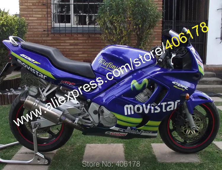 

Hot Sales,For Honda CBR600 RR F3 97 98 CBR 600 RR 600RR 1997 1998 600f3 CBR600RR Movistar ABS Fairing Kit (Injection molding)