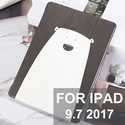 Чехол для нового iPad 9,7 дюймов Прекрасный морская выдра окрашенные Стенд задняя крышка для iPad 2/3/4 Mini 5 флип противоударный Fundas Capa - Цвет: C2 For iPad 9.7 2017