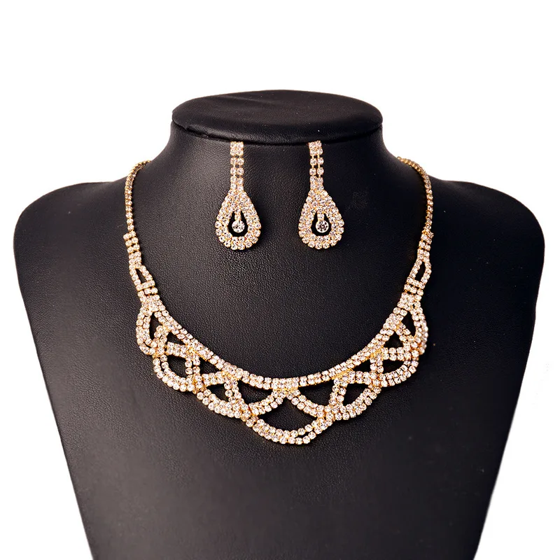 Jewelry & Accessories,Fashion Jewelry Sets. Bridal jewelry, Wedding jewelry, Zircon necklace earrings set