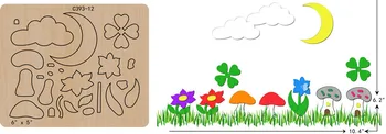 

New Flower Wooden die Scrapbooking C-393-12 Cutting Dies