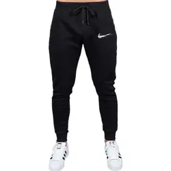 Осень 2018 г. бренд тренажерные залы для мужчин Бегунов Тренировочные Мужские штаны для бега, джоггеры мотобрюки спортивные костюмы Высокое