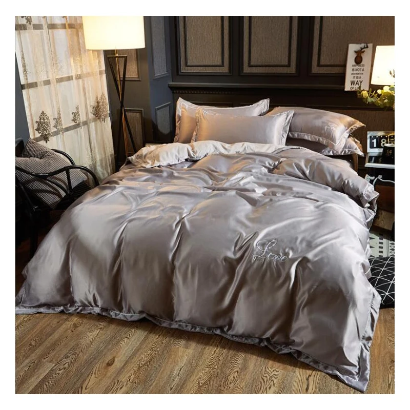 Buy Simple DUVET COVER SET bed skirt Pillow Case