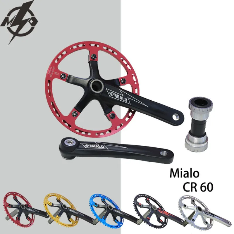 Mialo полый цельный велосипед crankset BYA412 BMX велосипедная система передняя Звездочка для велосипеда