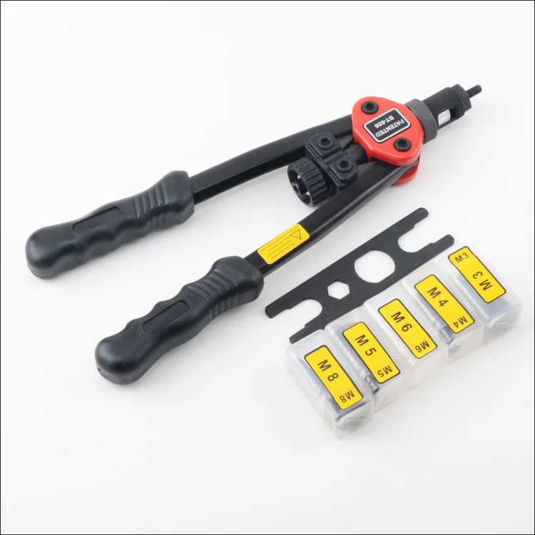 

12" Blind Rivet Nut Gun Heavy Hand INSER NUT Tool Manual Mandrels M3 M4 M5 M6 M8 BT-606