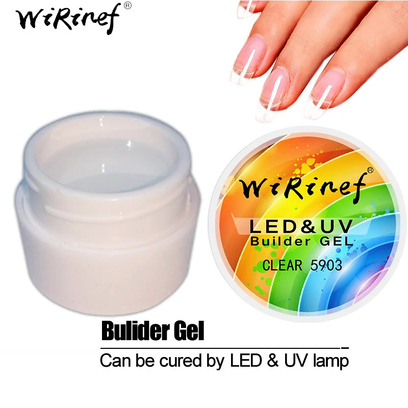Buy WiRinef UV LED Gel Nails Polish Transparent UV Thick Builder Gel Lacquer