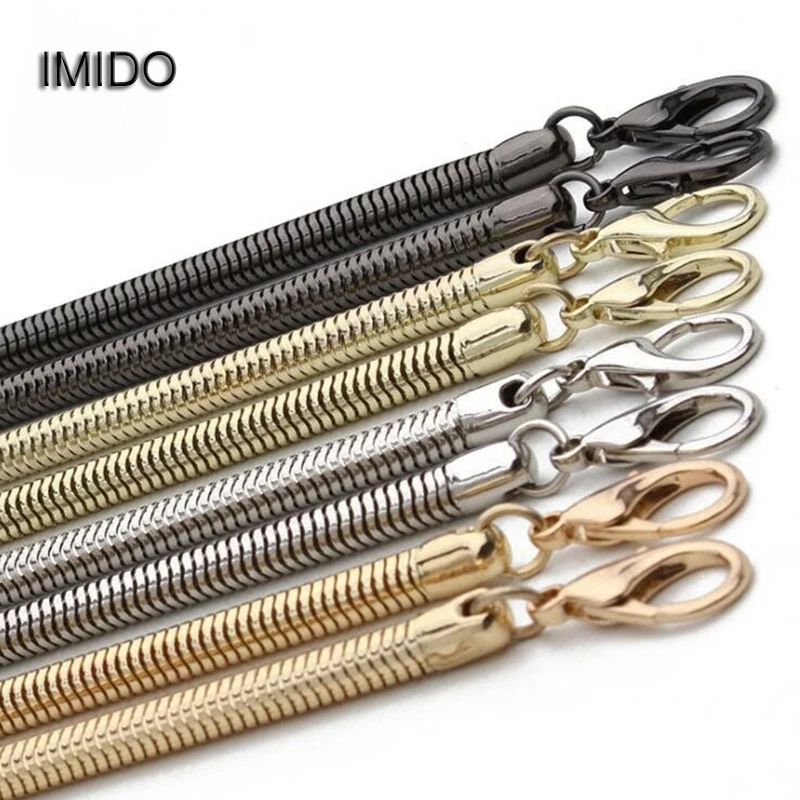 

IMIDO 120cm Accessories for Bags Metal Chain Shoulder Strap Handbag Messenger Bag Handles Women Gift Gold Silver Black STP067