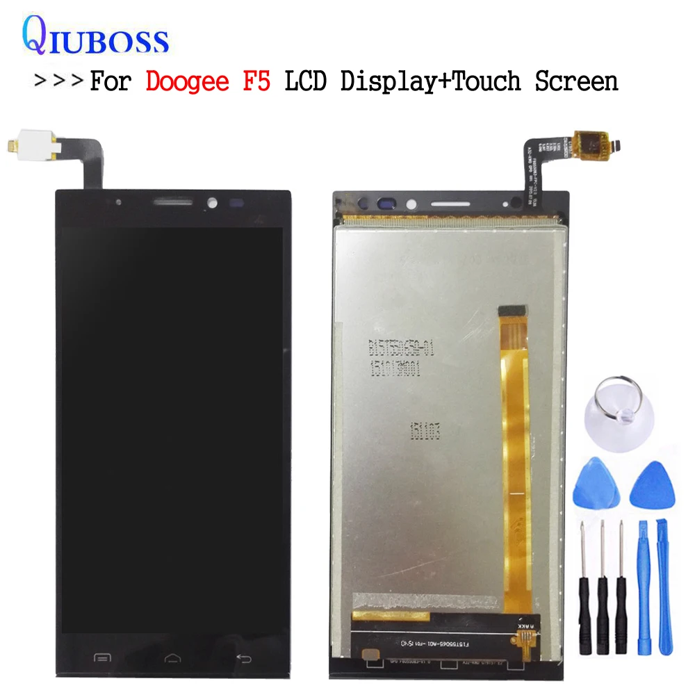 100% протестированный Для Doogee F5 ЖК дисплей + кодирующий преобразователь сенсорного