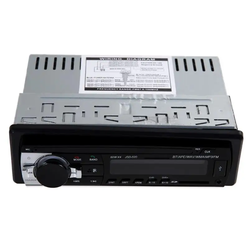 12 V автомобильный Bluetooth стерео FM радио MP3 аудио плеер с USB/SD/MMC