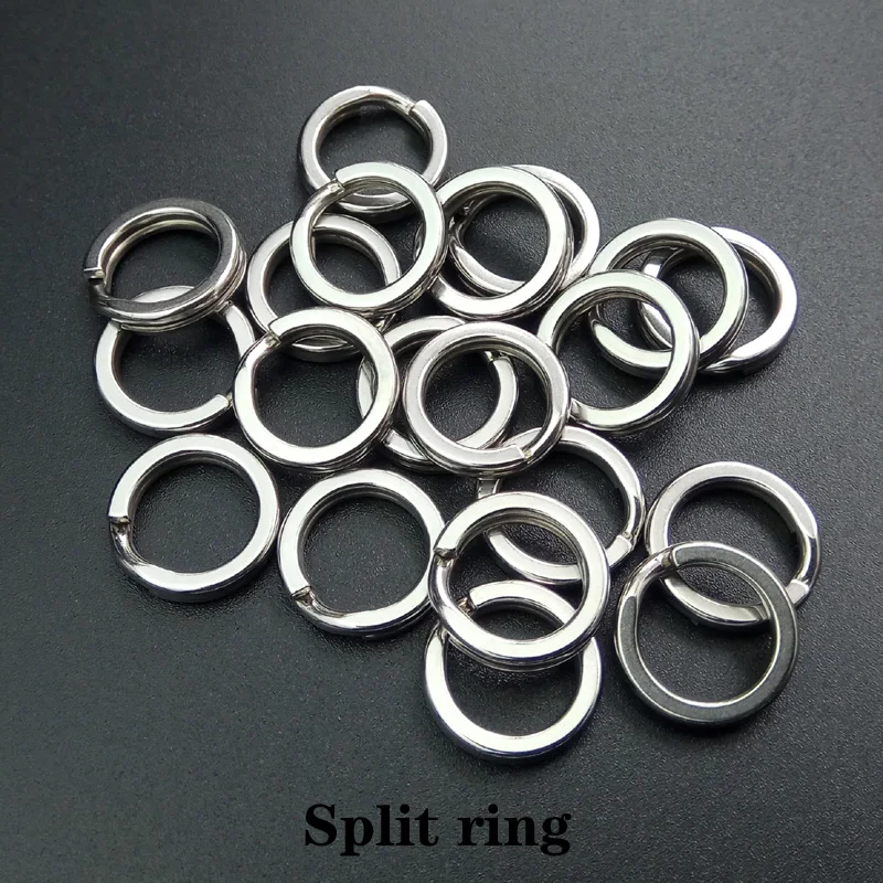 

[GREENMOUNT] 50piece/lot 12#/14# fishing rings split ring fishing connector