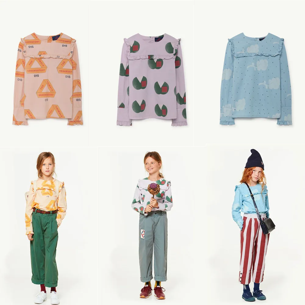 

Presale Baby T-shirt TAO Brand Girls 3 Colors Gadfly Shirt Children Clothes 2019 New Autumn Clothing Tops Tees 1-10Y