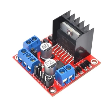 

WAVGAT New Dual H Bridge DC Stepper Motor Drive Controller Board Module L298N for Arduino smart car robot