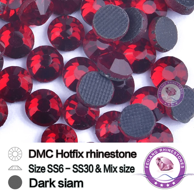 

1440pcs per bag Dark Siam about 5mm Diamonds For Dancing Dresses