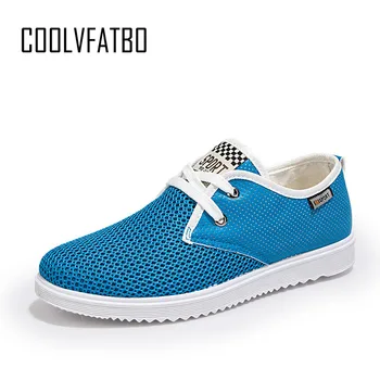 

COOLVFATBO 2019 fashion New spring and autumn wild men's canvas shoes comfortable breathable casual shoes men's lace flat shoes