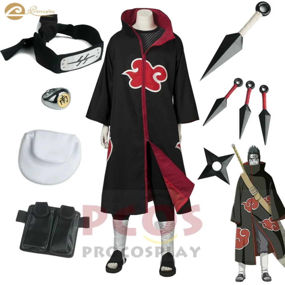 

Naruto Shippuden Best Set ~Tailed Beast without a Tail Akatsuki Hoshigaki Kisame cosplay costume mp004246