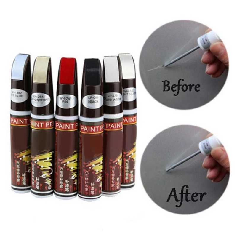 

TiOODRE Car Colors Fix Coat Paint Pen Touch Up Scratch Clear Repair Remove Tool Non-Toxic Water Resistant Permanent 5 Colors