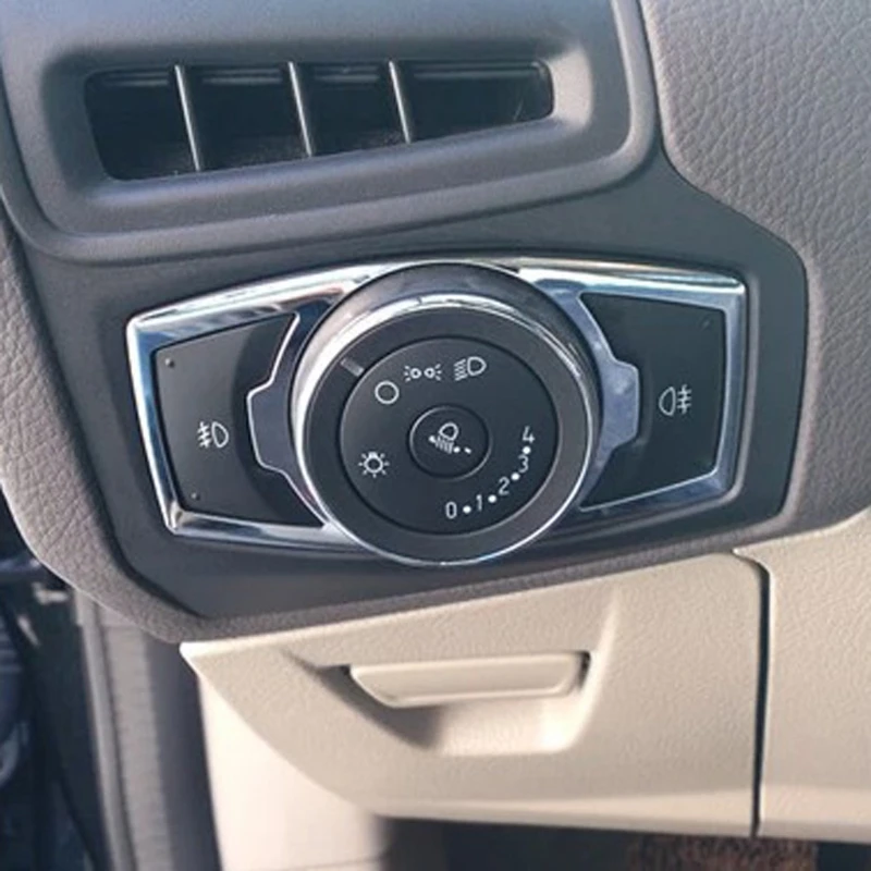 

Stainless Steel Headlight Switch Cover Sticker For Ford Focus 3 MK3 MK4 KUGA