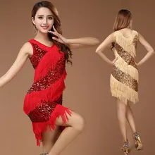 Красные костюмы для латинских танцев, женская одежда для сальсы, танцевальный костюм, платья для Бальных соревнований, платья для танго, взрослых, бахрома для латинских танцев D
