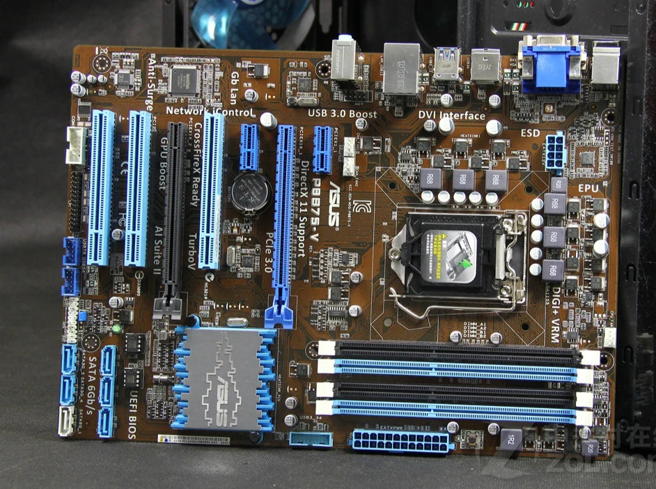 Оригинальные Материнская плата Asus p8b75-v DDR3 LGA 1155 Intel B75 32 г p8b75-v плата