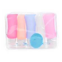 Akcesoria podróżne pojemnik kosmetyczny 1PC 37/60/89ML dozownik do mydła butelka na szampon przenośny wielu-kolor silikonowe(China)