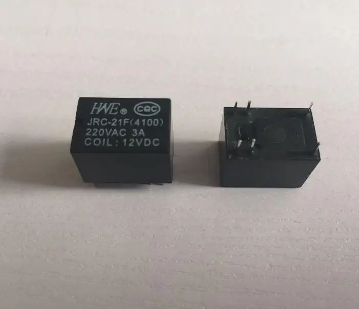 

100 шт. миниатюрное реле PCB JRC-21F 4100 DC12V 6 контактов 3A