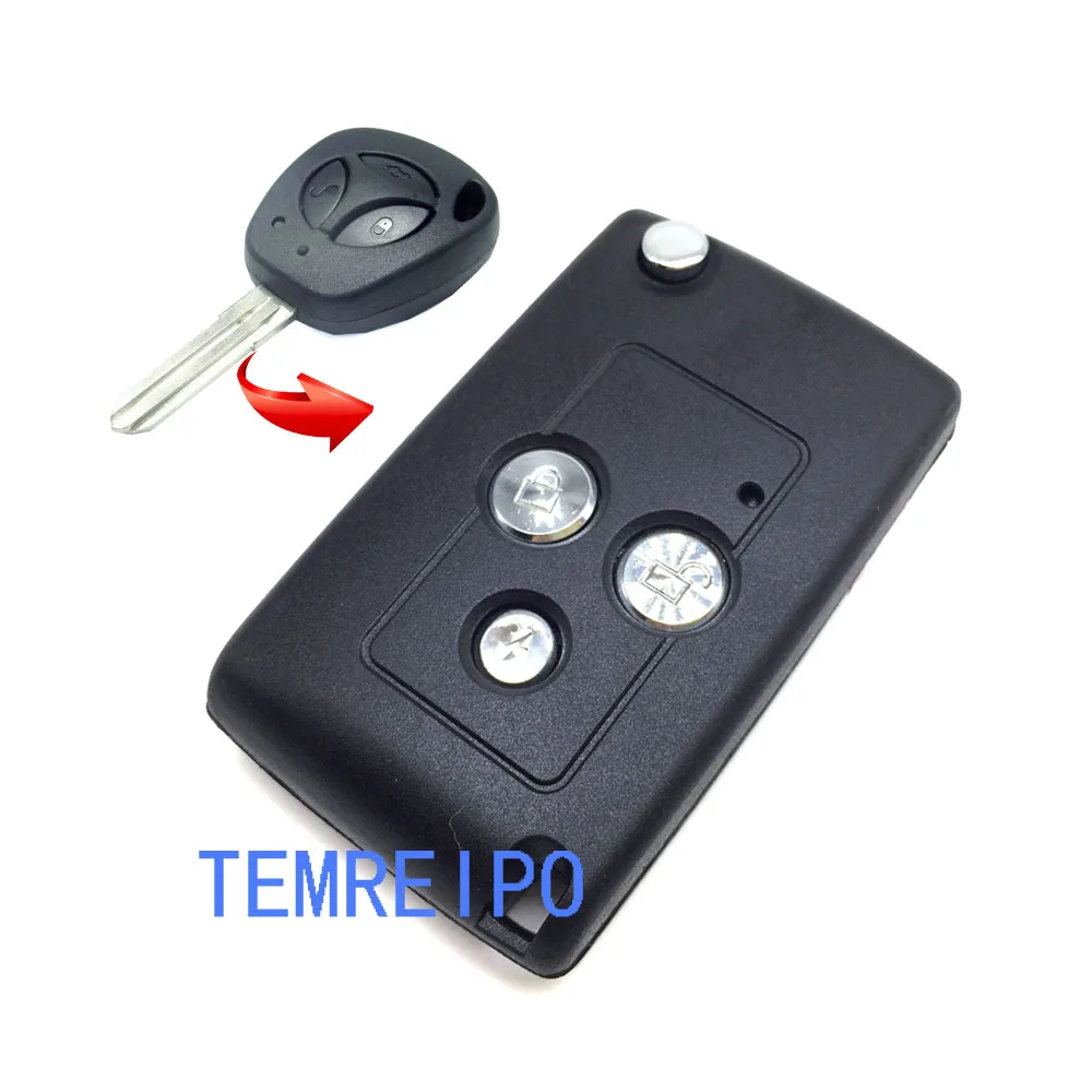Модифицированный флип чехол для LADA Priora Niva Vaz Granta Samara 2108 Xray Sedan 3 кнопочный