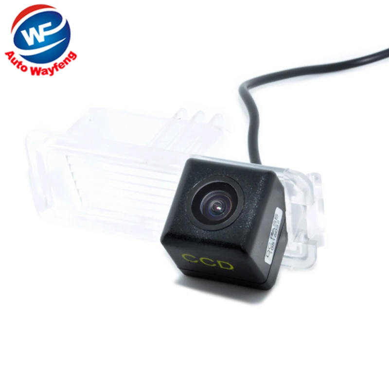 Auto Wayfeng WF/® 8 LED HD CCD C/ámara de visi/ón frontal C/ámara de visi/ón nocturna Gran angular C/ámara de copia de seguridad de marcha atr/ás para el estacionamiento C/ámara de monitor con agujero de taladro