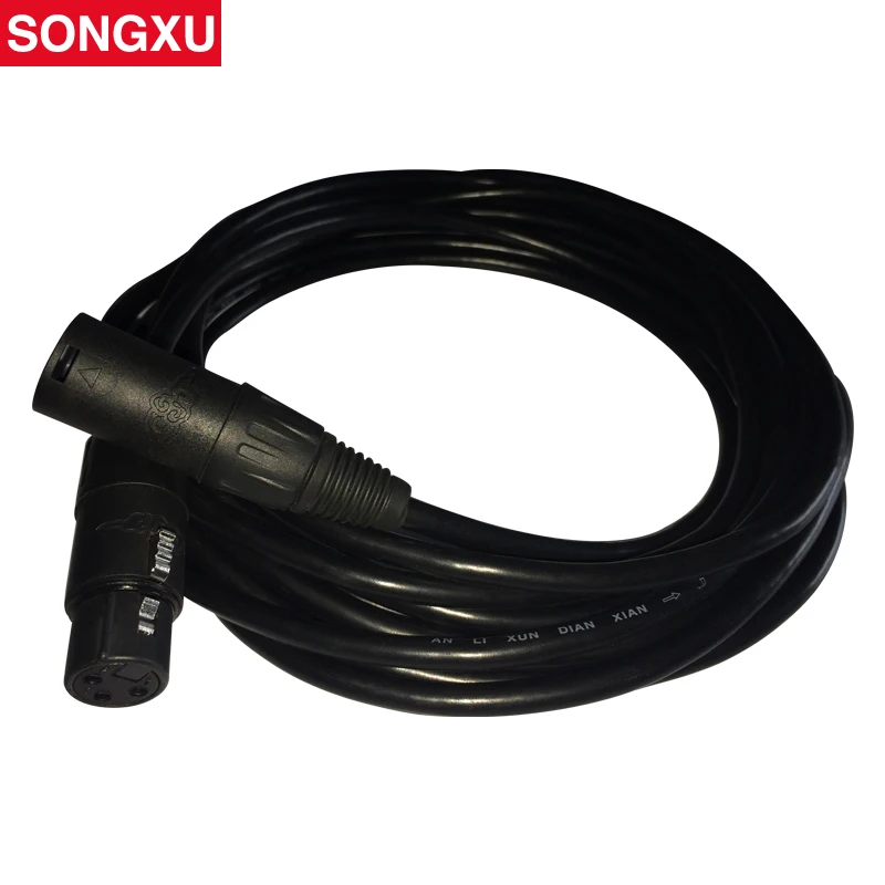

SONGXU 10 Meter Length 3-pin Signal Connection DMX Cable DMX Cables DMX signal line three core for Moving head/SX-AC011