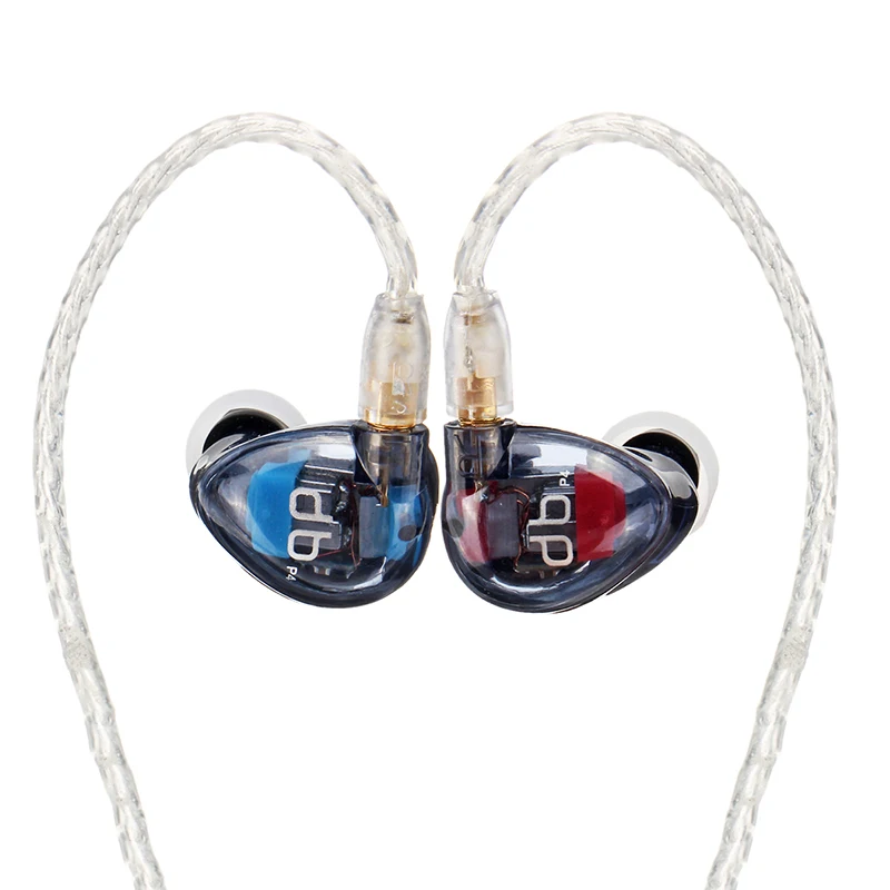 

2018 Audbos P4 In Ear Earphone DIY 4 Balanced Armature Driver Units Monitor HiFi 3.5mm Earphone with MMCX Silver Plated Cable