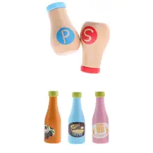 MagiDeal 5 Pieces Baby Pretend Play Seasoning Salt Bottles Developmental Toy