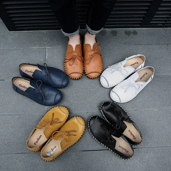 

VRYHEID High Quality Genuine Leather Men Loafers New Handmade Casual Shoes Men Moccasins For Men Comle Flat Shoes Big Size 38~50