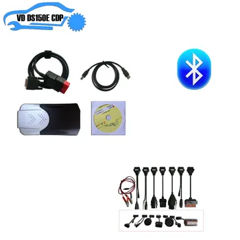 

TCS CDP PRO plus NEW VCI new box 2015R3 keygen delphis vd ds150e cdp bluetooth + 8pcs full set car cable for vd tcs cdp pro