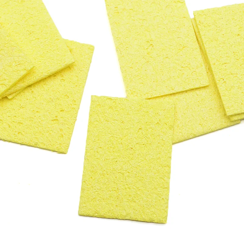 5/10Pcs Yellow Cleaning Sponge Cleaner for Enduring Electric Welding Soldering Iron hot air soldering