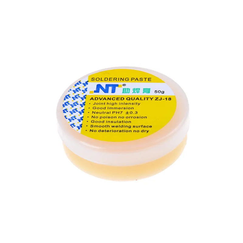 50G CMT-50 SOLDER/SOLDERING PASTE WELDING ROSIN GREASE FLUX PASTE Yellow Flux For Electronics Soldering Paste For Mobile Phones Neutral Ph Flux Paste