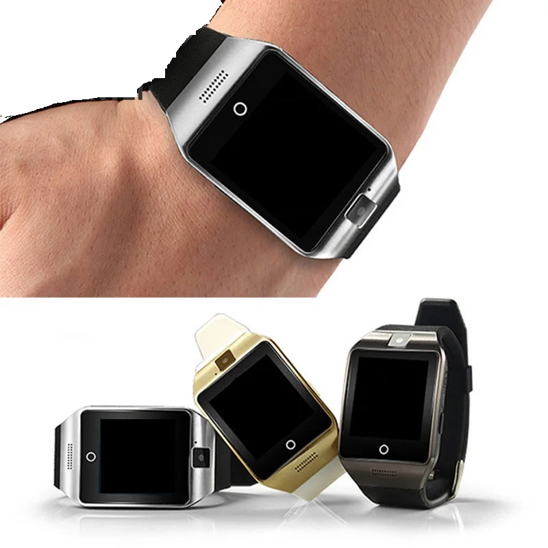 Pinwei Bluetooth Smart часы Q18 шагомер спортивные анти потерял с Сенсорный экран Камера TF