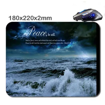 

Even the winds and the waves obey Gaming rectangula Non-slip Durable Mouse Pad Mat 220*180*2mm As Stylish office accessory&