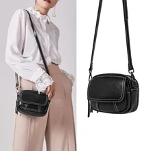 Женская маленькая круглая сумка в стиле ретро, Натуральная Воловья кожа, повседневная сумка-мессенджер