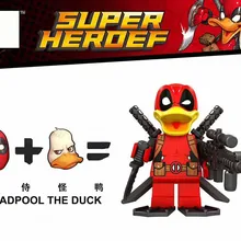80 шт Строительные блоки супер героев фильма «Дэдпул»; рубашки утка она-фильма «Дэдпул»; Рубашки Майкл Майерс X-MEN токсин Кирпичи игрушки для детей D1012