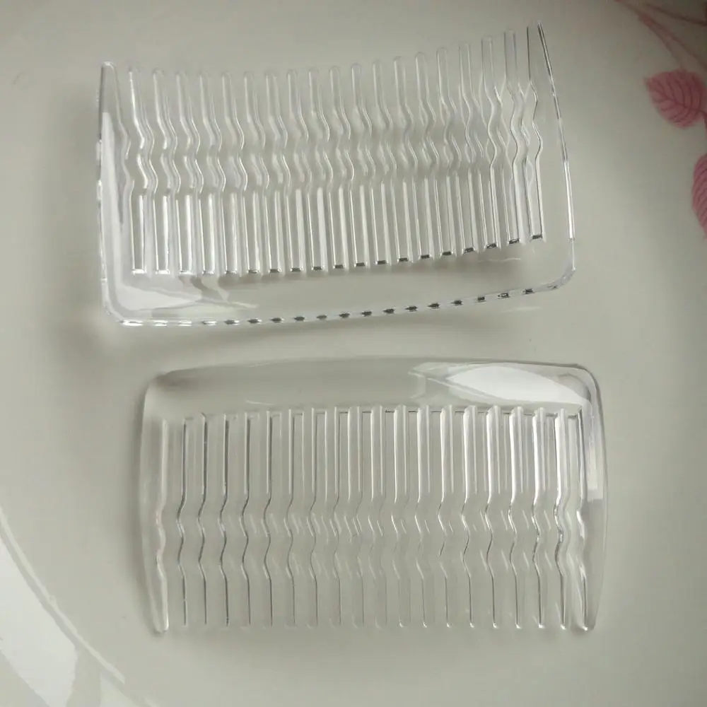 Гребень для волос прозрачный 20 зубьев 4 3 см * 7 6 10 шт.|plastic hair comb|plain combclear plastic comb |