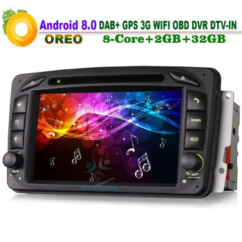 

Android 8.0 DAB+ BT OBD DVR Car Stereo Bluetooth WiFi 3G GPS DTV-IN Sat Navi Car Radio Player FOR Mercedes Benz Viano Vito W639