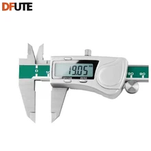 Discount! DFUTE Digital Vernier Calipers measure 150mm 6inch LCD Electronic Carbon Fiber Gauge height measuring instruments micrometer