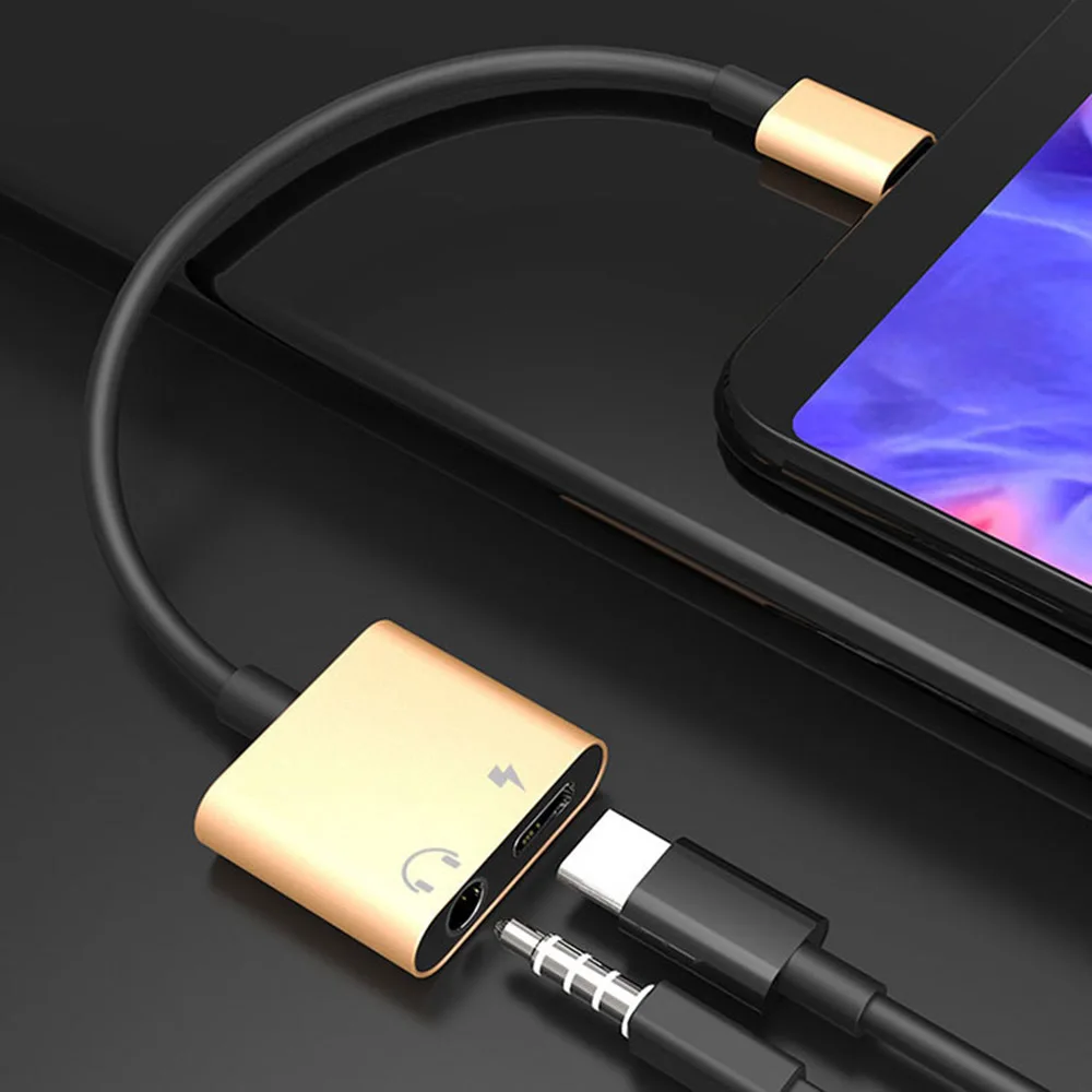 Usb type C штекер 3,5 мм разъем для наушников кабель-адаптер AUX аудио для Xiaomi Mi 6 huawei P20 mate 20 Pro type-C адаптер для быстрой зарядки