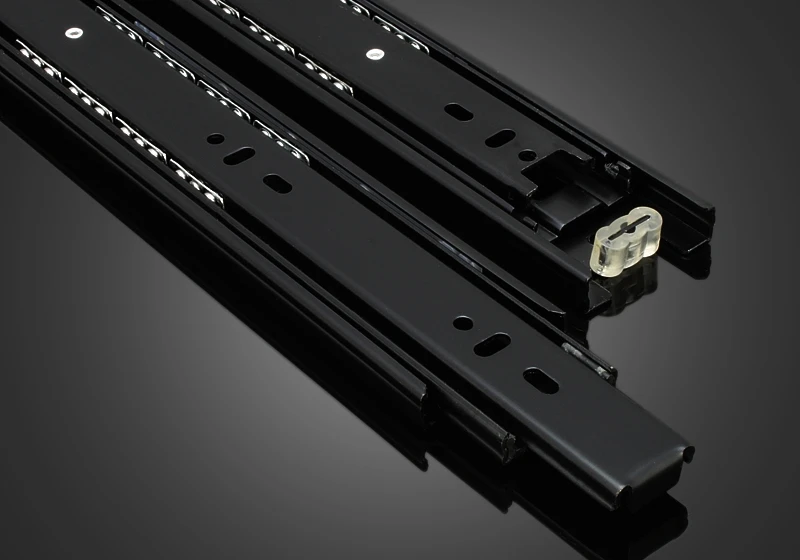 Grade stainless steel ball bearing drawer slide rail track three